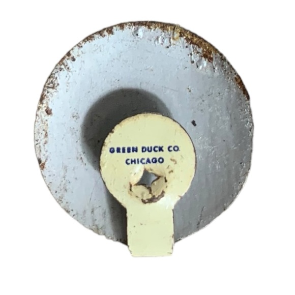 st anne de beaupre vtg mcm magnetic brooch religious Italy Green Duck Chicago - Picture 5 of 7